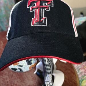 Top of the World Black Red Tech Embroidered Men's Hat